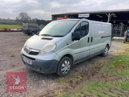 2009 VAUXHALL 2900 VIVARO VAN