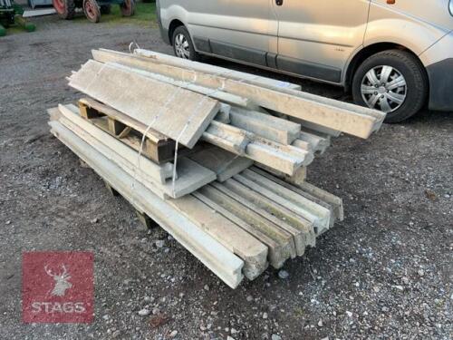 PALLET OF MIXED CONCRETE POSTS