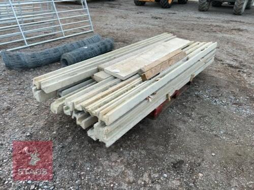 PALLET OF MIXED CONCRETE POSTS