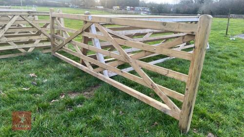12' WOODEN FIELD GATE