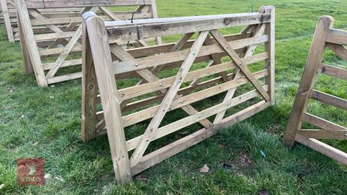 2 X 7' WOODEN FIELD GATES