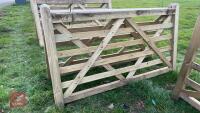 2 X 7' WOODEN FIELD GATES - 2