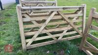 2 X 7' WOODEN FIELD GATES - 3