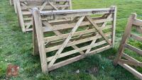 2 X 7' WOODEN FIELD GATES - 5