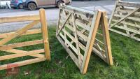 2 X 7' WOODEN FIELD GATES - 7