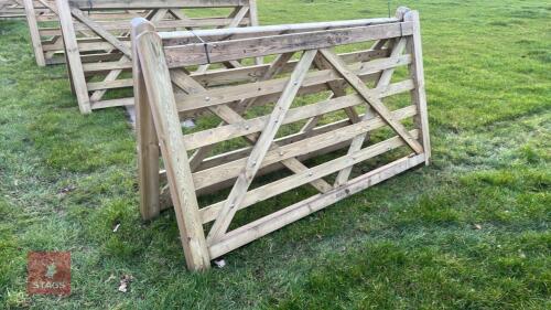 2 X 7' WOODEN FIELD GATES