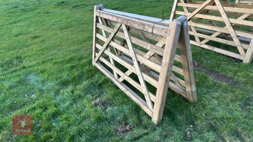 2 X 7' WOODEN FIELD GATES