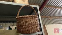 4 WICKER BASKETS - 6