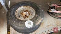 PAIR TRAILER WHEELS/TYRES