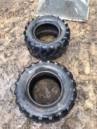 2 USED ATV TYRES