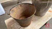 2 GALVANISED BUCKETS - 2