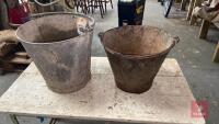 2 GALVANISED BUCKETS - 8