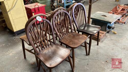 6 WOODEN CHAIRS
