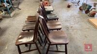 6 WOODEN CHAIRS - 2