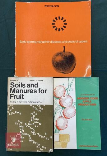 3 X BOOKS/BULLETINS ON APPLE PRODUCTION