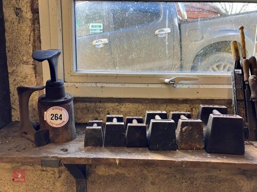 MIXED WEIGHTS AND SHOE LAST (264)