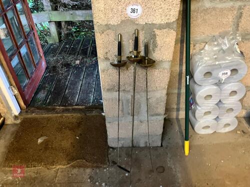 3 FENCING SWORDS (361)