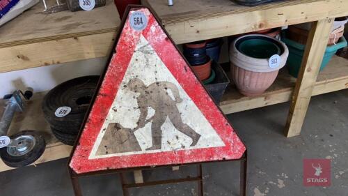 'MEN AT WORK' ROAD SIGN