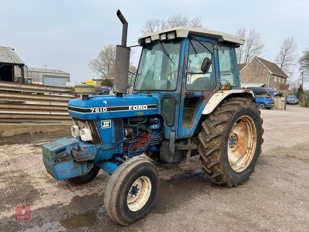 1990 FORD 7610 2WD TRACTOR