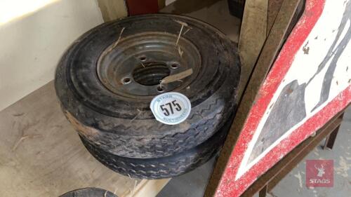 2 X 4.80/8 WHEELS/TYRES