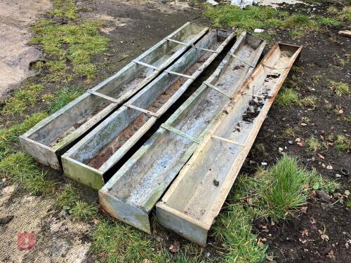 3 X 9' GROUND FEED TROUGHS
