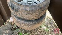 2 X 16" MG ALLOY WHEELS & TYRES - 2