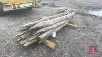 APPROX 27 5FT6" CHESTNUT STAKES - 4