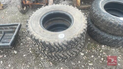 PAIR OF 7.50 R16 SAHARA TYRES