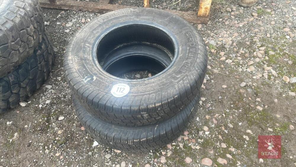PAIR OF 185/R14 STARCO CAR TYRES