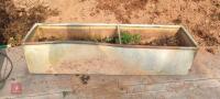 2 METAL WATER TROUGHS WITH HOLES