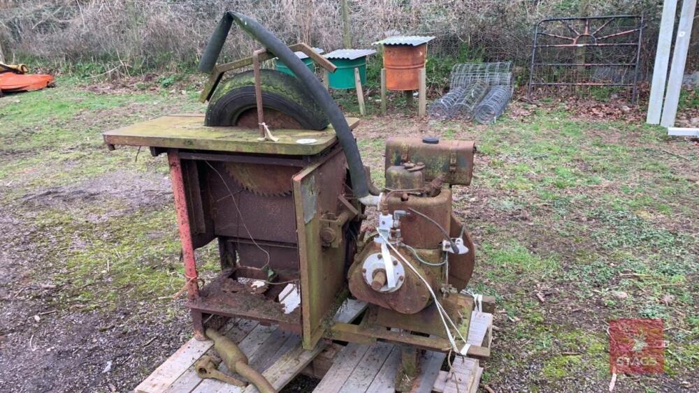 BENCH SAW C/W ENGINE