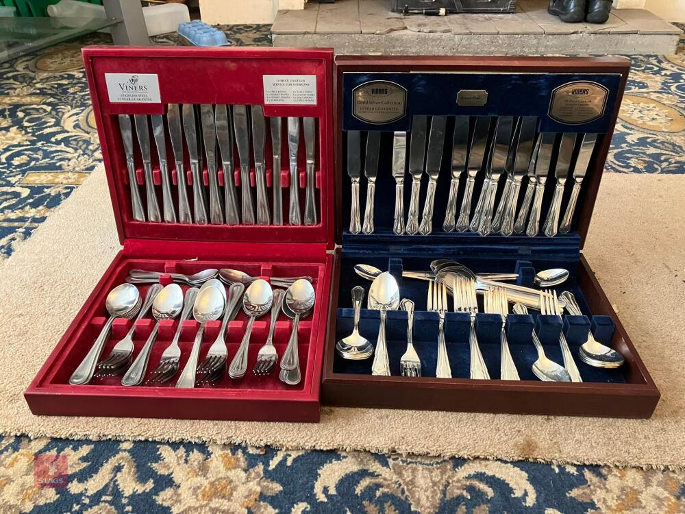 2 VINERS CUTLERY SETS (398)