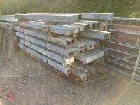 55 GALVANISED SQUARE GATE HANGING POSTS