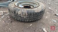 TRAILER WHEEL & TYRE 155/70/R126 - 2