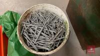 BUCKET OF 4" NAILS - 2