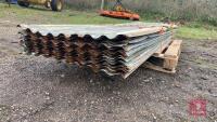 27 X 8' X 2'2 SHEETS OF USED CORREGATED - 2