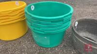 5 80KG EQUINE/ANIMAL FEEDERS (GREEN) - 2