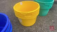 5 80KG EQUINE/ANIMAL FEEDERS (YELLOW) - 3