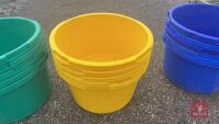 5 80KG EQUINE/ANIMAL FEEDERS (YELLOW) - 4