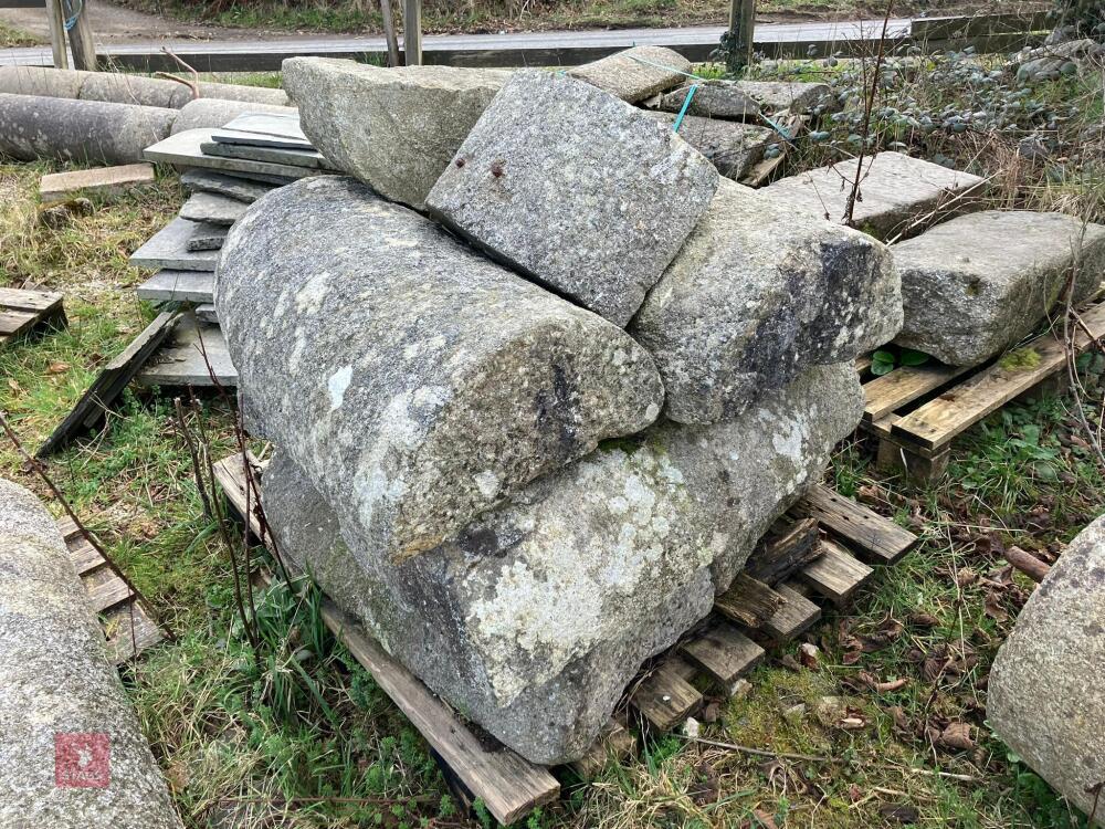 PALLET OF GRANITE WALL CAPS
