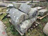 PALLET OF GRANITE WALL CAPS