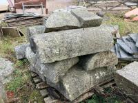 PALLET OF GRANITE WALL CAPS - 4