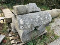 PALLET OF GRANITE WALL CAPS - 8