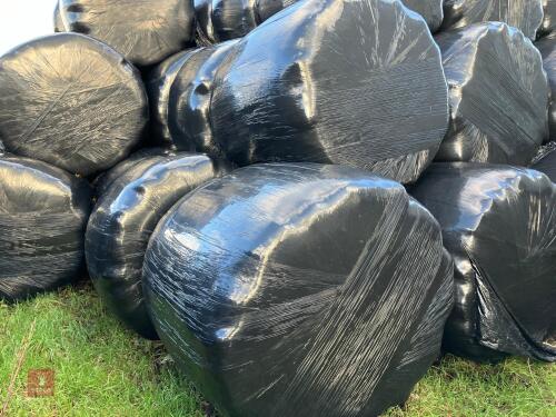 84 ROUND BALES OF WRAPPED 2024 HAYLAGE BIDS PER BALE