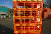 10 D3 PLASTIC POULTRY CRATES - 8