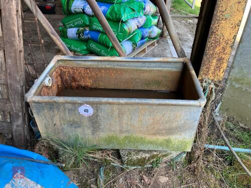 3' GALVANISED WATER/FEED TROUGH