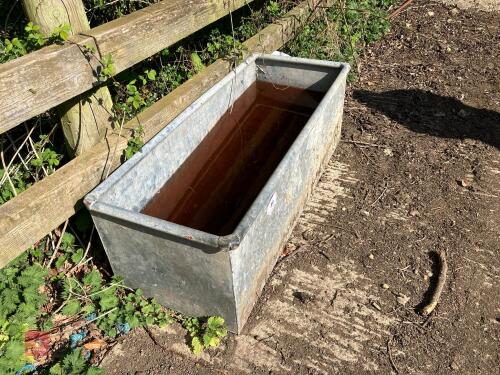 4' GALVANISED WATER/FEED TROUGH