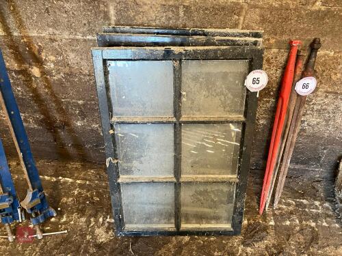 3 VINTAGE SINGLE PANE WINDOWS