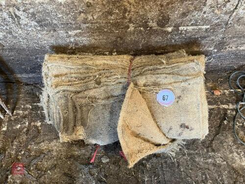 QTY OF MIXED HESSIAN SACKS