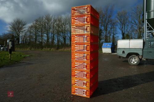 10 D3 PLASTIC POULTRY CRATES